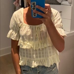 Princess poly yellow top